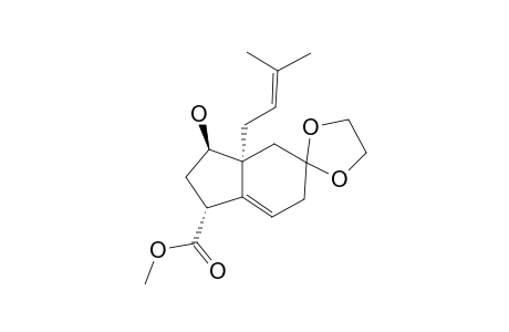 METHYL-(1R,3R,3AR)-5,5-ETHYLENEDIOXY-3-HYDROXY-3A-(3'-METHYLBUT-2'-ENYL)-2,3,3A,4,5,6-HEXAHYDRO-1H-INDENE-1-CARBOXYLATE