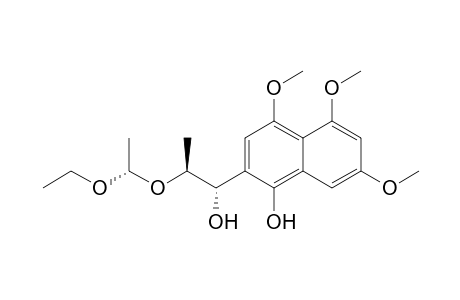 (1S,2S,1''S)- 2-(1''-Ethoxyethoxy)-1-(1'-hydroxy-4',5',7'-trimethoxynaphthalene-2'-yl)propan-1-ol