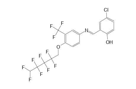 phenol, 4-chloro-2-[(E)-[[4-[(2,2,3,3,4,4,5,5-octafluoropentyl)oxy]-3-(trifluoromethyl)phenyl]imino]methyl]-