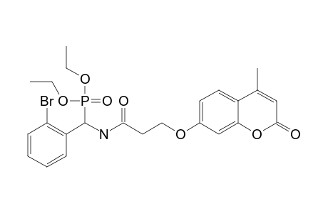DIETHYL-(3-(4-METHYL-2-OXO-2H-CHROMEN-7-YLOXY)-PROPANAMIDO)-(2-BROMOPHENYL)-METHYLPHOSPHONATE