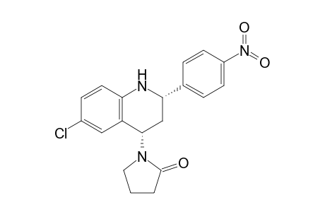 cis-6-Chloro-4-(2-oxopyrrolidin-1-yl)-2-(4-nitrophenyl)-1,2,3,4-tetrahydroquinoline