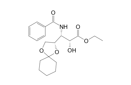 (2R,3R)-3-benzamido-3-[(3S)-1,4-dioxaspiro[4.5]decan-3-yl]-2-hydroxy-propionic acid ethyl ester
