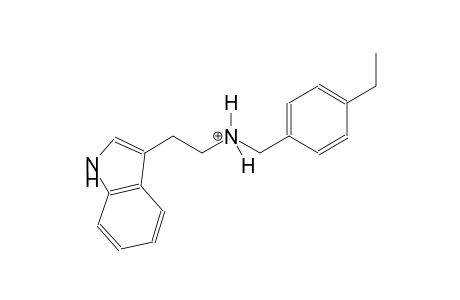 N-(4-ethylbenzyl)-2-(1H-indol-3-yl)ethanaminium