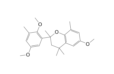 2H-1-Benzopyran, 2-(2,5-dimethoxy-3-methylphenyl)-3,4-dihydro-6-methoxy-2,4,4,8-tetramethyl-