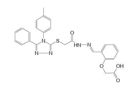 acetic acid, [[4-(4-methylphenyl)-5-phenyl-4H-1,2,4-triazol-3-yl]thio]-, 2-[(E)-[2-(carboxymethoxy)phenyl]methylidene]hydrazide