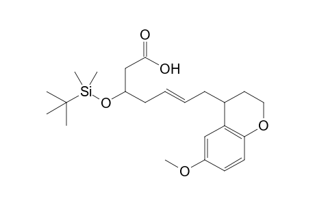 3-[(t-Butyldimethylsilyl)oxy]-7-(6'-methoxychroman-4'-yl)-5-heptenoic acid
