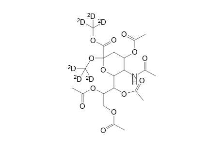 Peracetylated trideuteriomethyl ester trideuteriomethyl glycoside of N-acetylneuraminic acid