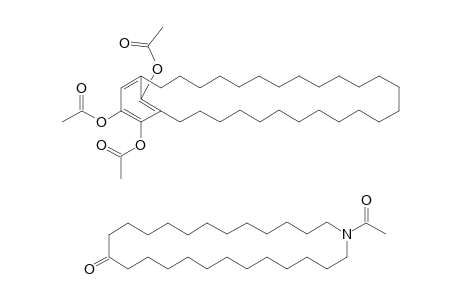 Azacyclohexacosan-14-one, 1-acetyl-, catena compd. with bicyclo[25.3.1]hentriaconta-1(31),27,29-triene-28,29,31-triyl triacetate (1:1)