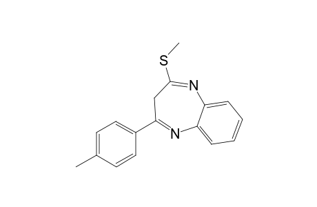 2-(4-Methylphenyl)-4-(methylthio)-3H-1,5-benzodiazepine