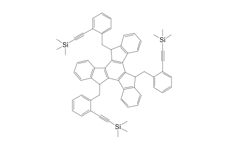 syn-5,10,15-Tris[2-(trimethylsilylethynyl)phenylmethyl]-10,15-dihydro-5H-diindeno[1,2-a;1',2'-c]fluorene