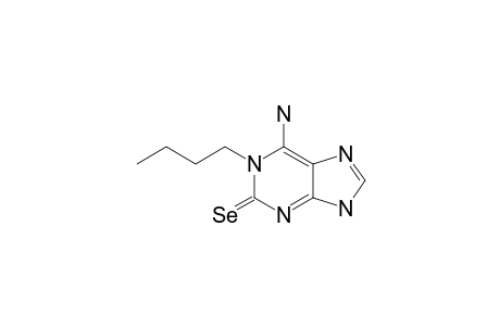 1,6-DIHYDRO-1-N-BUTYL-6-IMINO-9H-PURINE-2(3H)-SELENONE
