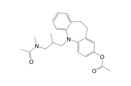 5-[3'-(N-acetyl-N-methylamino)-2'-methylpropyl]-2-acetoxy-10,11-dihydro-5H-dibenz[b,f]azepine