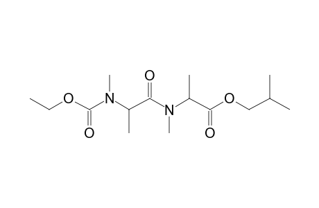 Alanylalanine, N,N'-dimethyl-N-ethoxycarbonyl-, isobutyl ester