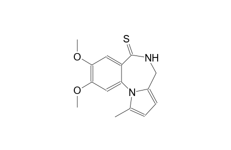 6H-pyrrolo[1,2-a][1,4]benzodiazepine-6-thione, 4,5-dihydro-8,9-dimethoxy-1-methyl-