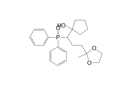 Cyclopentanol, 1-[1-(diphenylphosphinyl)-3-(2-methyl-1,3-dioxolan-2-yl)propyl]-