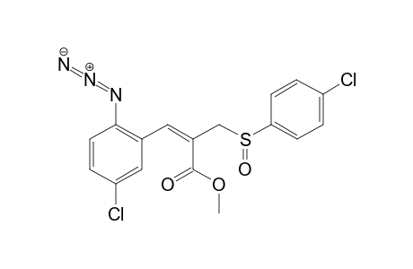 (Z)-Methyl 3-(2-azido-5-chlorophenyl)-2-[(4-chlorophenyl)sulfinylmethyl]-propenoate