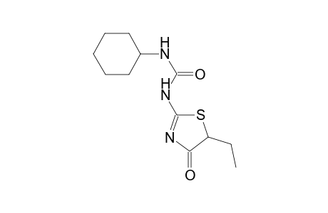 N-cyclohexyl-N'-(5-ethyl-4-oxo-4,5-dihydro-1,3-thiazol-2-yl)urea