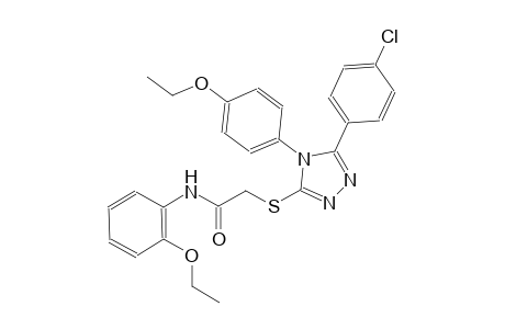 2-{[5-(4-chlorophenyl)-4-(4-ethoxyphenyl)-4H-1,2,4-triazol-3-yl]sulfanyl}-N-(2-ethoxyphenyl)acetamide