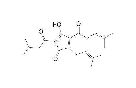 2-(1'-Oxo-3'-methylbutyl)-4-(1"-oxo-4"-methyl-3"-pentenyl)-5-(3'"-methyl-2"'-butenyl)-3-hydroxy-1-oxocyclopent-2-ene