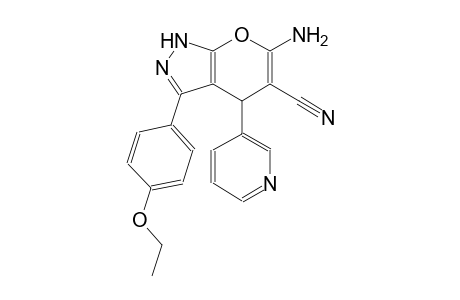 6-amino-3-(4-ethoxyphenyl)-4-(3-pyridinyl)-1,4-dihydropyrano[2,3-c]pyrazole-5-carbonitrile