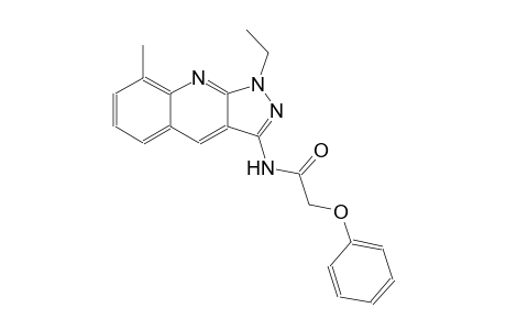 N-(1-ethyl-8-methyl-1H-pyrazolo[3,4-b]quinolin-3-yl)-2-phenoxyacetamide