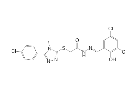 2-{[5-(4-chlorophenyl)-4-methyl-4H-1,2,4-triazol-3-yl]sulfanyl}-N'-[(E)-(3,5-dichloro-2-hydroxyphenyl)methylidene]acetohydrazide