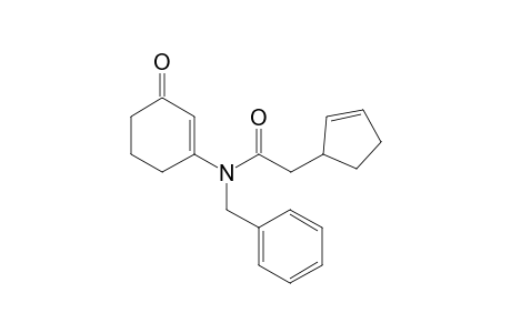 N-Benzyl-N-( 3'-oxocyclohex-1'-enyl)-2-(cyclopent-2"-enyl)acetamide enamide