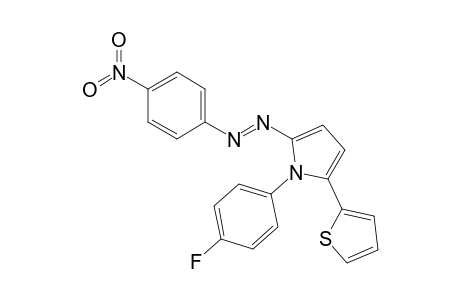 1-(4"-Fluorophenyl)-2-(2'-thienyl)-5-(4"'-nitrophenylazo)pyrrole
