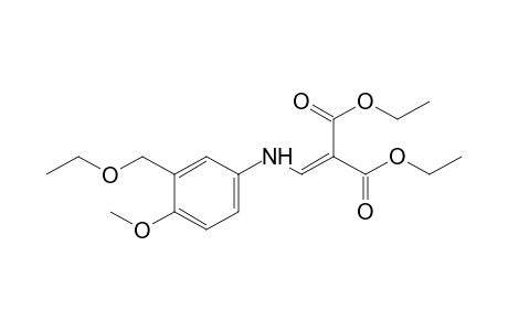 {[3-(ethoxymethyl)-p-anisidino]methylene}malonic acid, diethyl ester