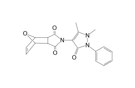 Tricyclo[5.2.1.0(2,6)]dec-8-ene-3,5-dione, 4-(1,5-dimethyl-3-oxo-2-phenyl-2,3-dihydro-1H-pyrazol-4-yl)-10-oxa-4-aza-