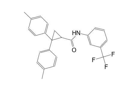 2,2-bis(4-methylphenyl)-N-[3-(trifluoromethyl)phenyl]cyclopropanecarboxamide