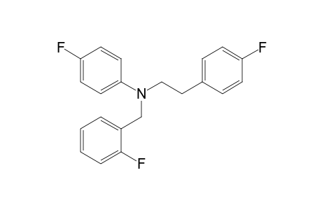 4-Fluoro-N-[2-(4-fluorophenyl)ethyl]-N-(2-fluorobenzyl)aniline