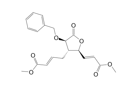 Methyl (E)-4-(2S*,3R*,4R*)-4-(benzyloxy)-2-[(E)-3-methoxy-3-oxo-1-propenyl]-5-oxotetrahydro-3-furanyl-2-butenoate