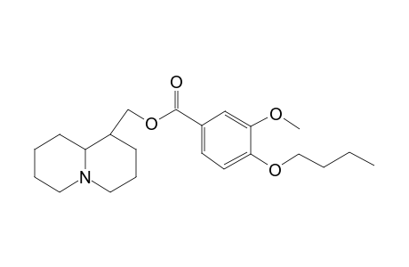 2,3,4,6,7,8,9,9a-octahydro-1H-quinolizin-1-ylmethyl 4-butoxy-3-methoxy-benzoate