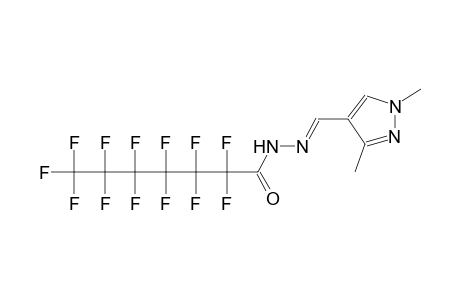 N'-[(E)-(1,3-dimethyl-1H-pyrazol-4-yl)methylidene]-2,2,3,3,4,4,5,5,6,6,7,7,7-tridecafluoroheptanohydrazide