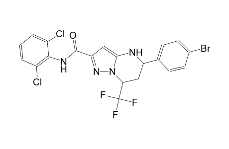 5-(4-bromophenyl)-N-(2,6-dichlorophenyl)-7-(trifluoromethyl)-4,5,6,7-tetrahydropyrazolo[1,5-a]pyrimidine-2-carboxamide
