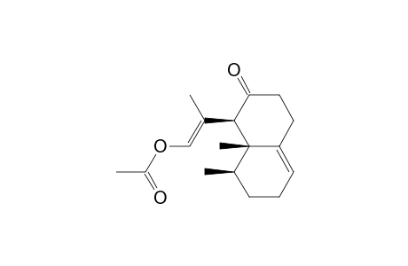 2(1H)-Naphthalenone, 1-[2-(acetyloxy)-1-methylethenyl]-3,4,6,7,8,8a-hexahydro-8,8a-dimethyl-, [1S-[1.alpha.(E),8.beta.,8a.beta.]]-