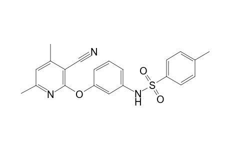 Benzenesulfonamide, N-[3-(3-cyano-4,6-dimethylpyridin-2-yloxy)phenyl]-4-methyl-