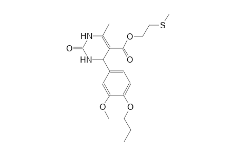 5-pyrimidinecarboxylic acid, 1,2,3,4-tetrahydro-4-(3-methoxy-4-propoxyphenyl)-6-methyl-2-oxo-, 2-(methylthio)ethyl ester