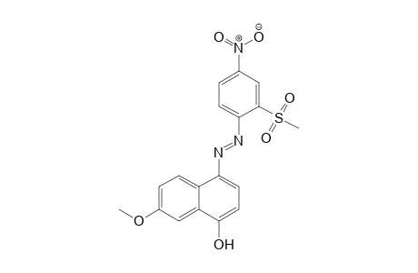 1-Naphthalenol, 6-methoxy-4-[2-[2-(methylsulfonyl)-4-nitrophenyl]diazenyl]-