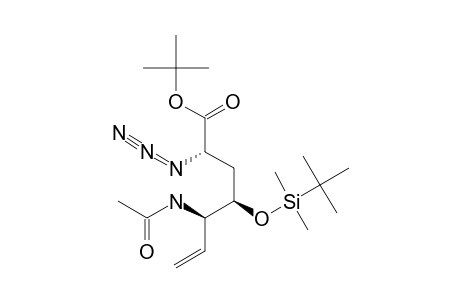 TERT.-BUTYL-5-ACETAMIDO-2-AZIDO-4-O-[(TERT.-BUTYL)-DIMETHYLSILYL]-2,3,5,6,7-PENTADEOXY-L-XYLO-HEPT-6-ENONATE