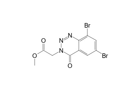 1,2,3-Benzotriazine-3(4H)-acetic acid, 6,8-dibromo-4-oxo-, methyl ester