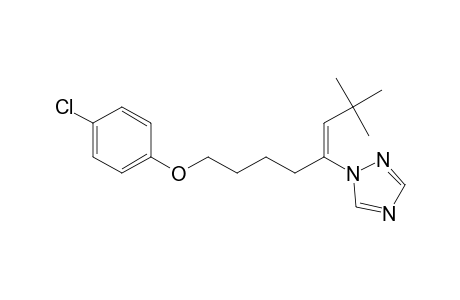 1H-1,2,4-Triazole, 1-[5-(4-chlorophenoxy)-1-(2,2-dimethylpropylidene)pentyl]-