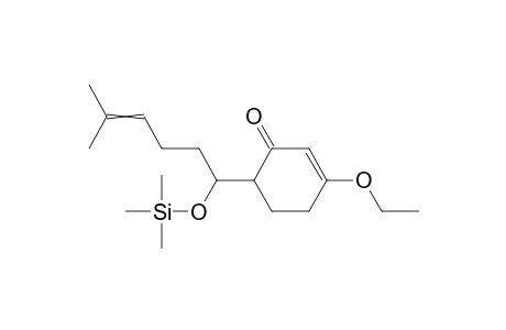 3-Ethoxy-6-(5-methyl-1-trimethylsiloxy-4-hexenyl)-2-cyclohexen-1-one