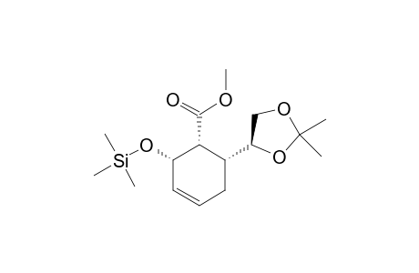 Methyl (1R,2R,6S)-2-[(4S)-4-(2,2-dimethyl-1,3-dioxolo)]-6-trimethylsilyloxy-4-cyclohexen-1-yl carboxylate