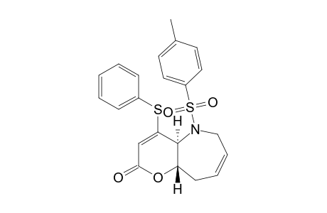 trans-4-(Phenylthio)-5-tosyl-5,6,9,9a-tetrahydropyrano[3,2-b]azepin-2(4aH)-one