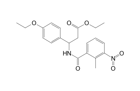 3-(4-Ethoxy-phenyl)-3-(2-methyl-3-nitro-benzoylamino)-propionic acid ethyl ester