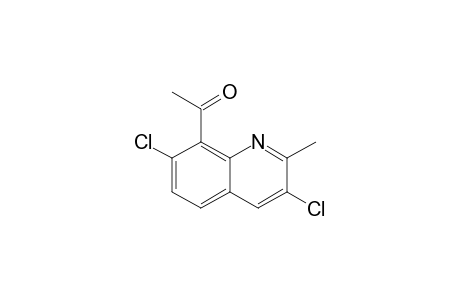 1-(3,7-dichloro-2-methyl-8-quinolinyl)ethanone