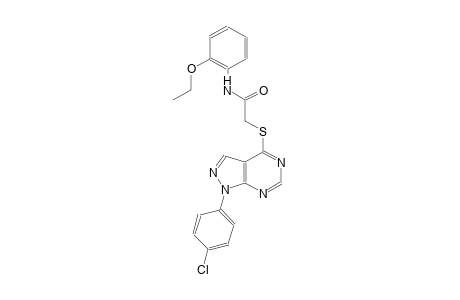 2-{[1-(4-chlorophenyl)-1H-pyrazolo[3,4-d]pyrimidin-4-yl]sulfanyl}-N-(2-ethoxyphenyl)acetamide