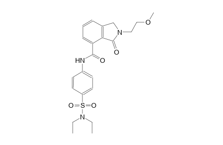 N-{4-[(diethylamino)sulfonyl]phenyl}-2-(2-methoxyethyl)-3-oxo-4-isoindolinecarboxamide